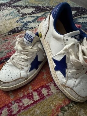Kids Golden Goose White Leather Sneakers |GGDB Ballstar